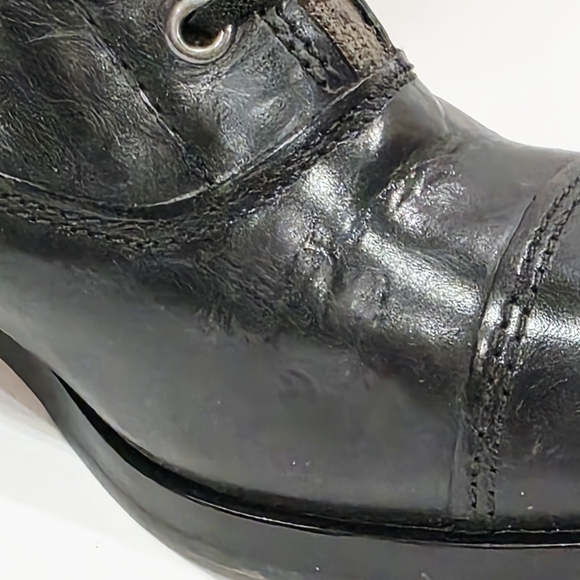 Cole Haan KNIT BLACK LEATHER Boot Knee High Gray Pull Whitley Air Zip 7.5 B New - Picture 9 of 16